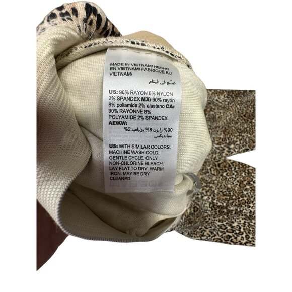 Chico's‎ Animal Print Pants Womens Size 12 Casual Corpcore Office Siren Stretchy - Picture 7 of 11